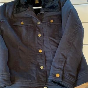 Iman faux fur lined utility style jacket